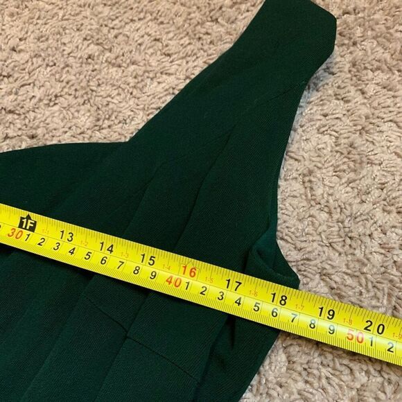 Vtg 1960s Green Pencil Wiggle Slip Dress Pinup Retro Sweetheart M Medium - Picture 7 of 10